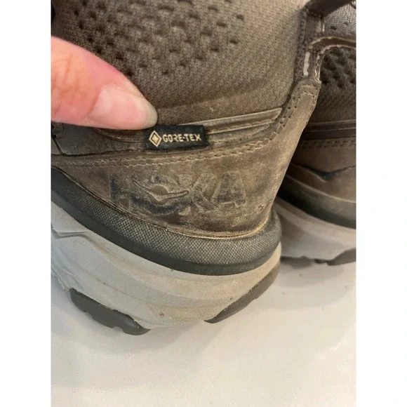 Hoka One One Challenger Mid Gore-Tex Hiking Boots Brown Women 10 Gorpecore Trail - Picture 8 of 11